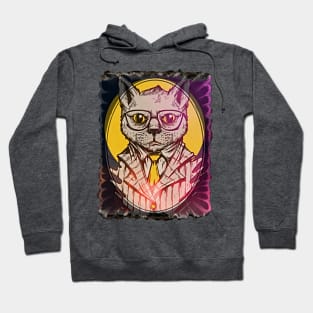 Mafia Cat (in suit and glasses) Hoodie